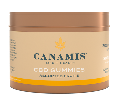 Canamis 300mg CBD Assorted Fruits Gummies