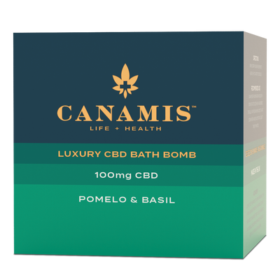 Canamis 100mg CBD Pomelo & Basil Bath Bomb