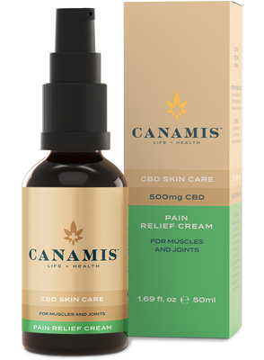 Canamis 500mg CBD Natural Soothing Pain Relief Cream