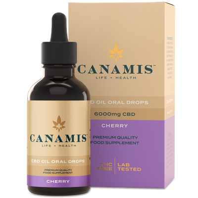 Canamis Premium CBD Cherry Oral Drops