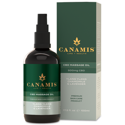 Canamis 500mg CBD Massage Oil