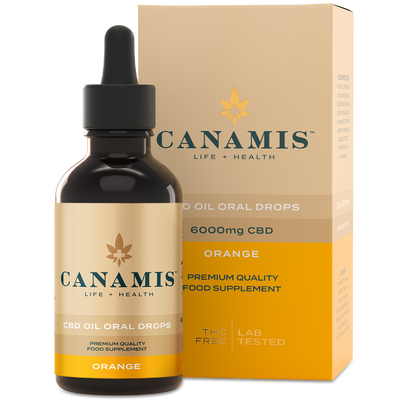 Canamis Premium CBD Orange Oral Drops