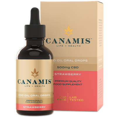 Canamis Premium CBD Strawberry Oral Drops